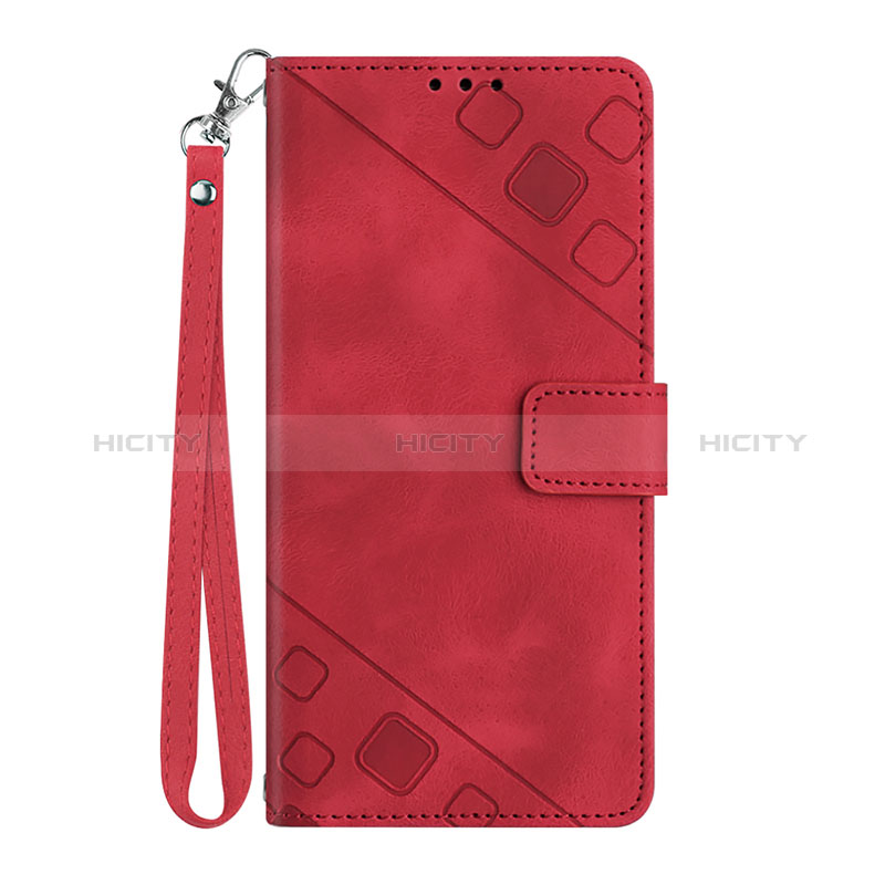 Coque Portefeuille Livre Cuir Etui Clapet Y03B pour Huawei Honor 9X Rouge Plus