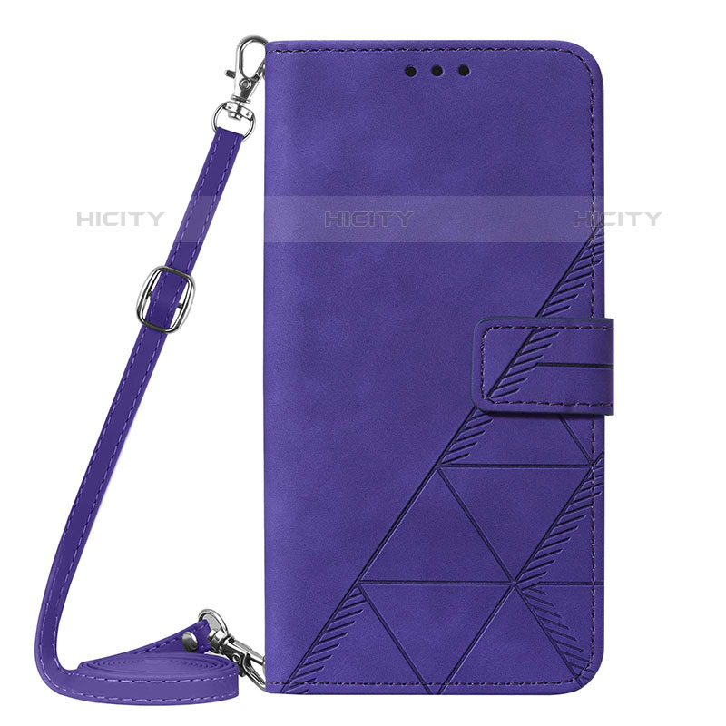 Coque Portefeuille Livre Cuir Etui Clapet Y03B pour Samsung Galaxy M02 Violet Plus