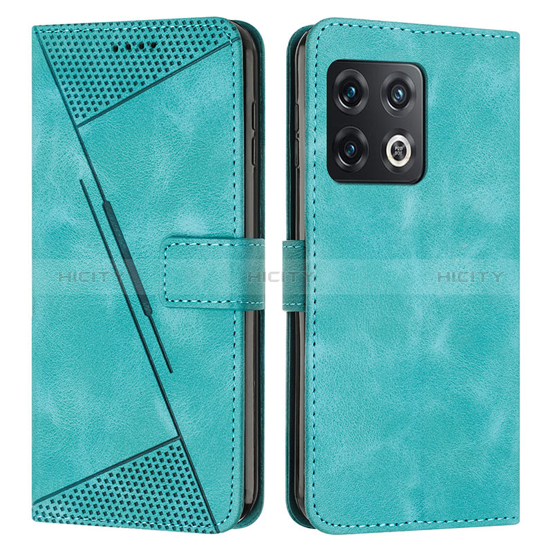 Coque Portefeuille Livre Cuir Etui Clapet Y04X pour OnePlus 10 Pro 5G Vert Plus