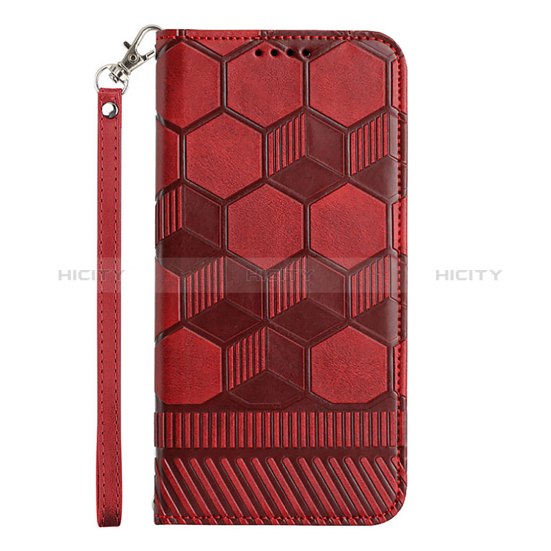Coque Portefeuille Livre Cuir Etui Clapet Y05B pour Samsung Galaxy A02s Rouge Plus