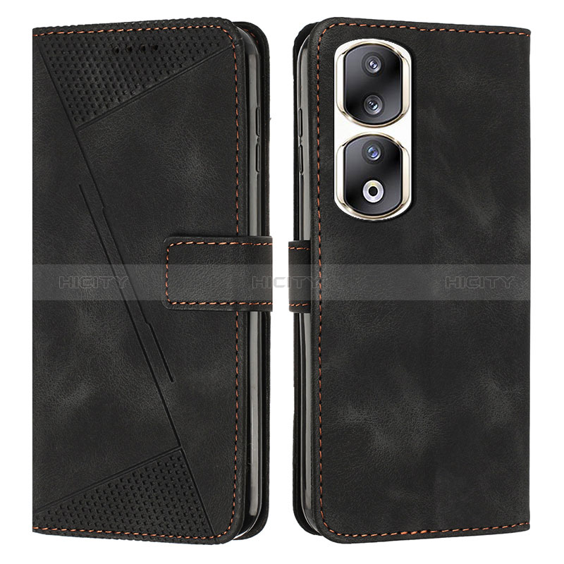 Coque Portefeuille Livre Cuir Etui Clapet Y08X pour Huawei Honor 90 Pro 5G Noir Plus