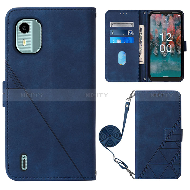 Coque Portefeuille Livre Cuir Etui Clapet YB1 pour Nokia C12 Pro Plus