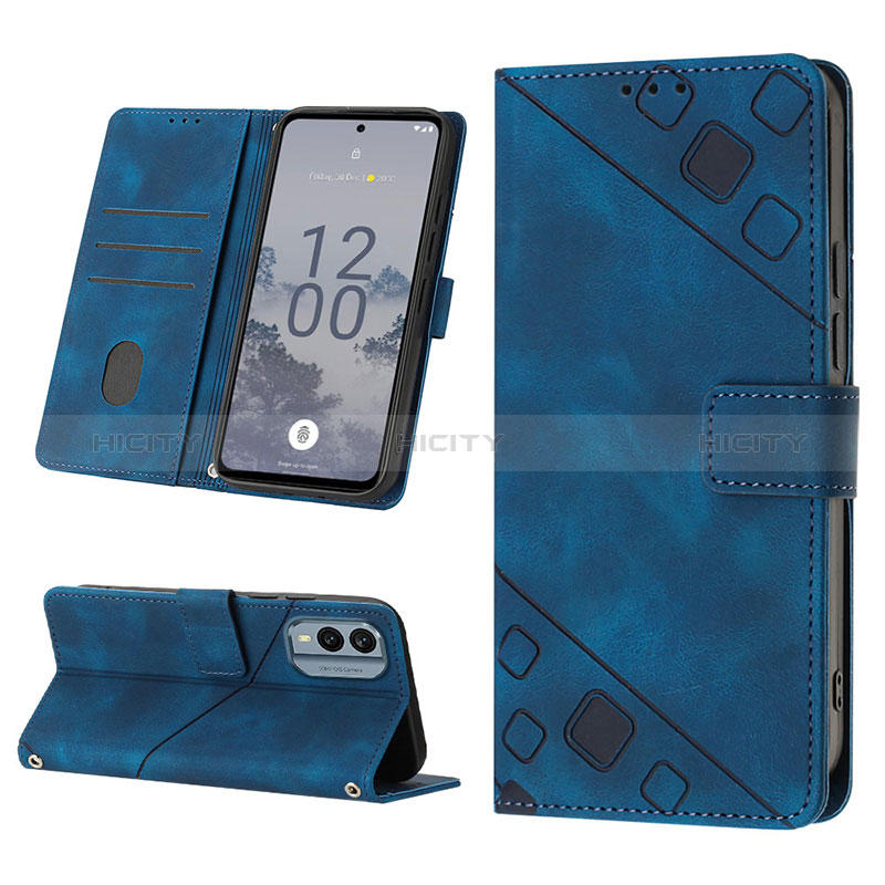 Coque Portefeuille Livre Cuir Etui Clapet YB2 pour Nokia X30 5G Plus
