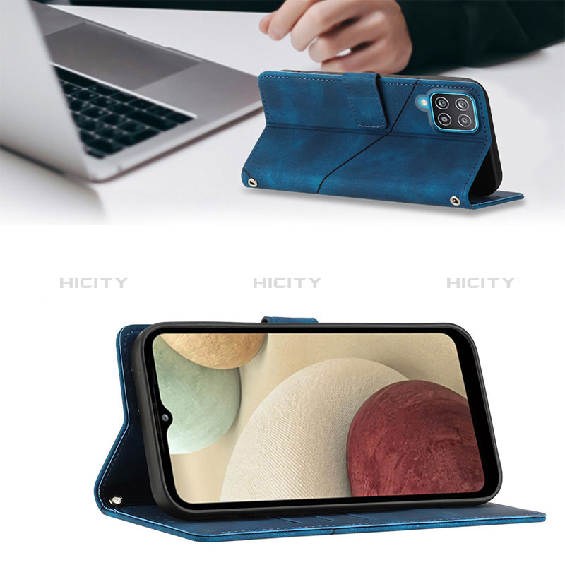 Coque Portefeuille Livre Cuir Etui Clapet YB2 pour Samsung Galaxy A12 Nacho Plus