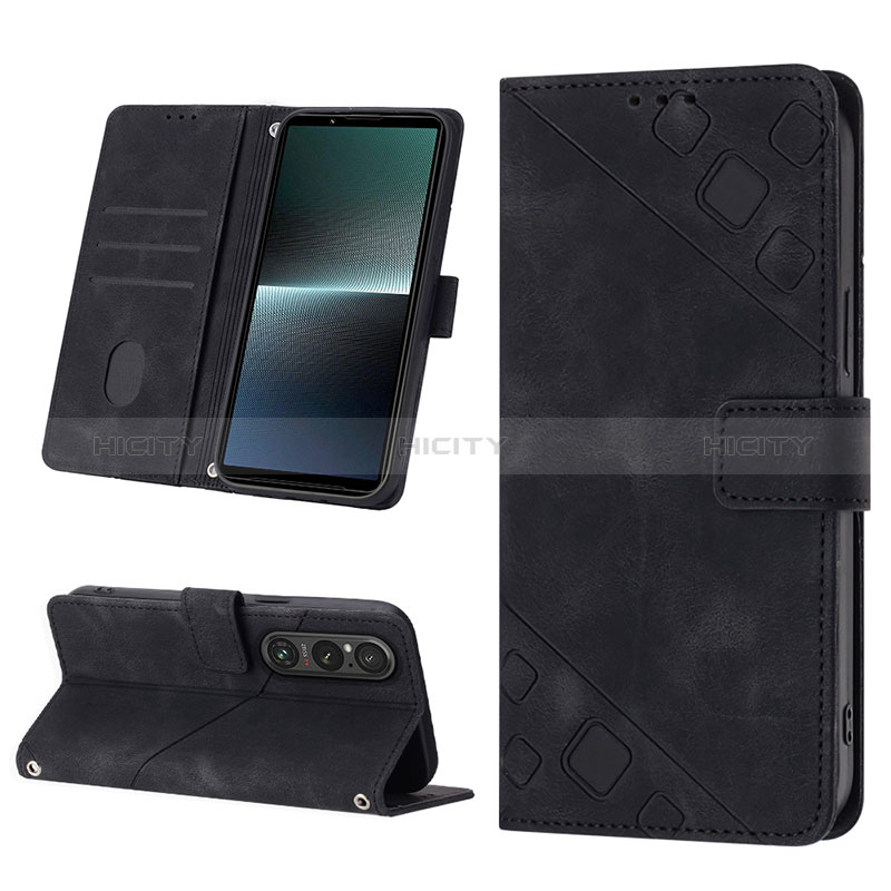 Coque Portefeuille Livre Cuir Etui Clapet YB3 pour Sony Xperia 1 V Plus