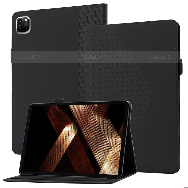 Coque Portefeuille Livre Cuir Etui Clapet YX1 pour Apple iPad Pro 11 (2020) Noir Plus