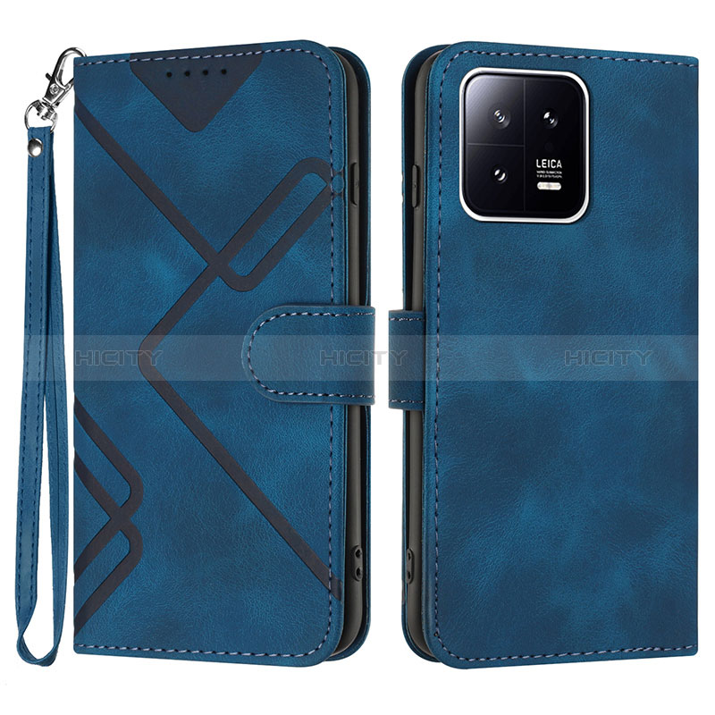 Coque Portefeuille Livre Cuir Etui Clapet YX2 pour Xiaomi Mi 13 Pro 5G Bleu Plus