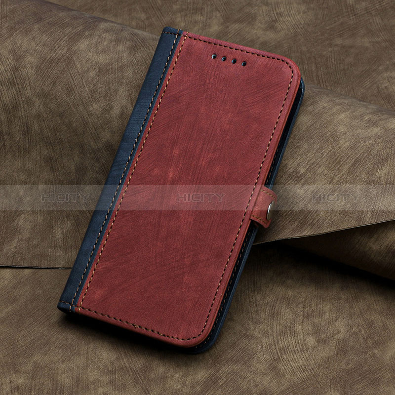 Coque Portefeuille Livre Cuir Etui Clapet YX5 pour Apple iPhone 15 Pro Rouge Plus