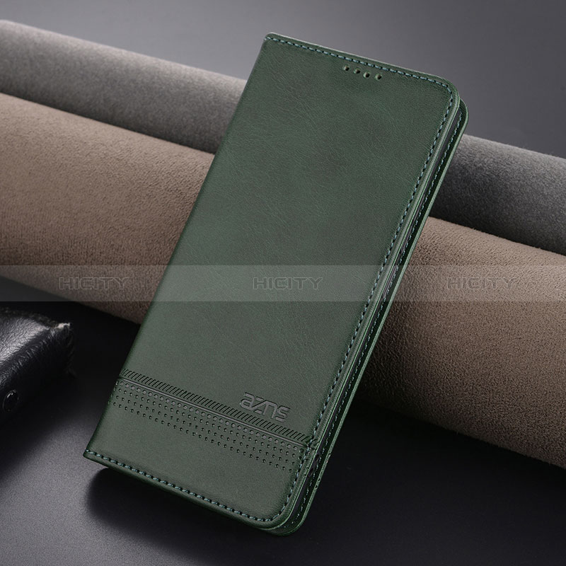 Coque Portefeuille Livre Cuir Etui Clapet YZ1 pour Xiaomi Redmi Note 13 Pro 5G Vert Plus