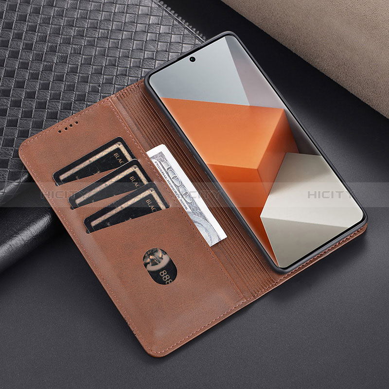 Coque Portefeuille Livre Cuir Etui Clapet YZ1 pour Xiaomi Redmi Note 13 Pro+ Plus 5G Plus