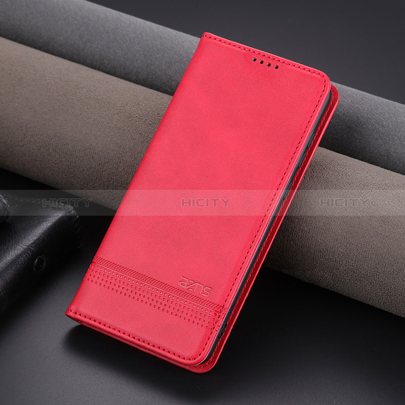 Coque Portefeuille Livre Cuir Etui Clapet YZ2 pour Huawei Honor 90 Pro 5G Rose Rouge Plus