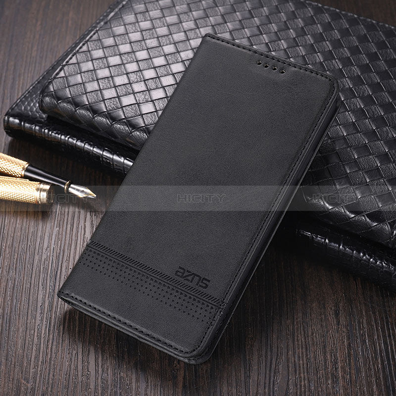 Coque Portefeuille Livre Cuir Etui Clapet YZ2 pour Oppo A58 5G Noir Plus