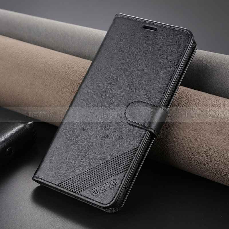 Coque Portefeuille Livre Cuir Etui Clapet YZ4 pour Huawei P60 Noir Plus