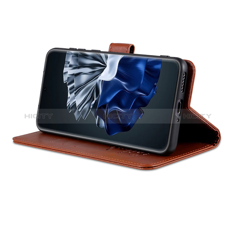 Coque Portefeuille Livre Cuir Etui Clapet YZ4 pour Huawei P60 Plus