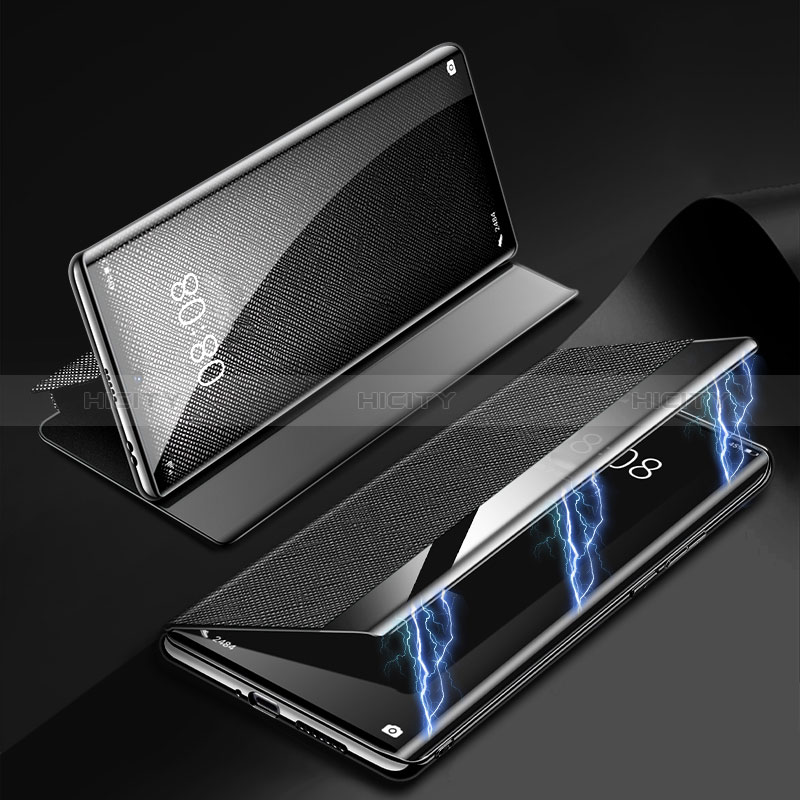 Coque Portefeuille Livre Cuir Etui Clapet Z01 pour Huawei P60 Pro Noir Plus