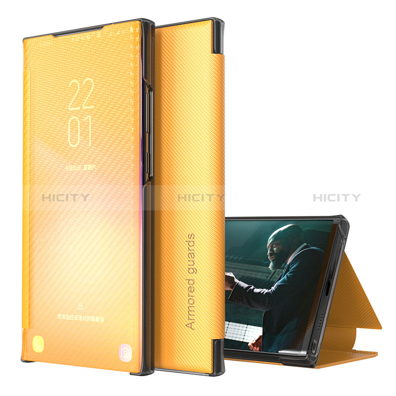 Coque Portefeuille Livre Cuir Etui Clapet ZL1 pour Samsung Galaxy S22 Ultra 5G Plus