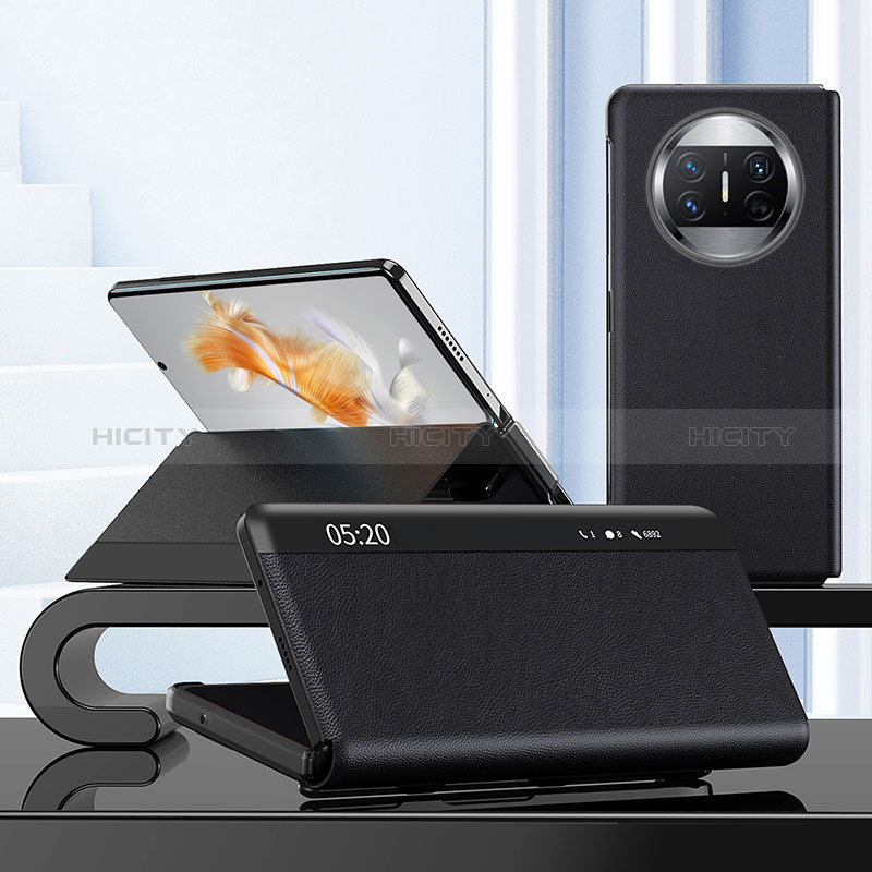 Coque Portefeuille Livre Cuir Etui Clapet ZL2 pour Huawei Mate X3 Plus