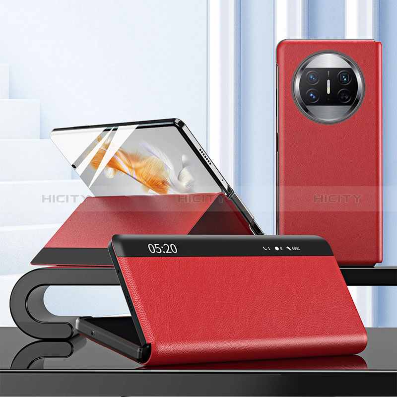 Coque Portefeuille Livre Cuir Etui Clapet ZL3 pour Huawei Mate X5 Plus