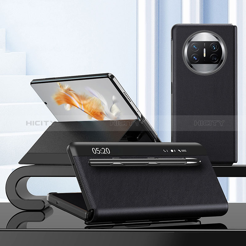 Coque Portefeuille Livre Cuir Etui Clapet ZL4 pour Huawei Mate X5 Plus