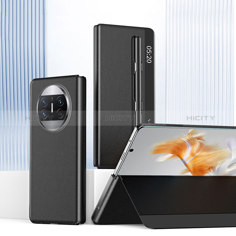 Coque Portefeuille Livre Cuir Etui Clapet ZL5 pour Huawei Mate X3 Plus