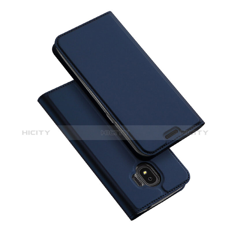 Coque Portefeuille Livre Cuir L01 pour Samsung Galaxy Grand Prime Pro (2018) Bleu Plus