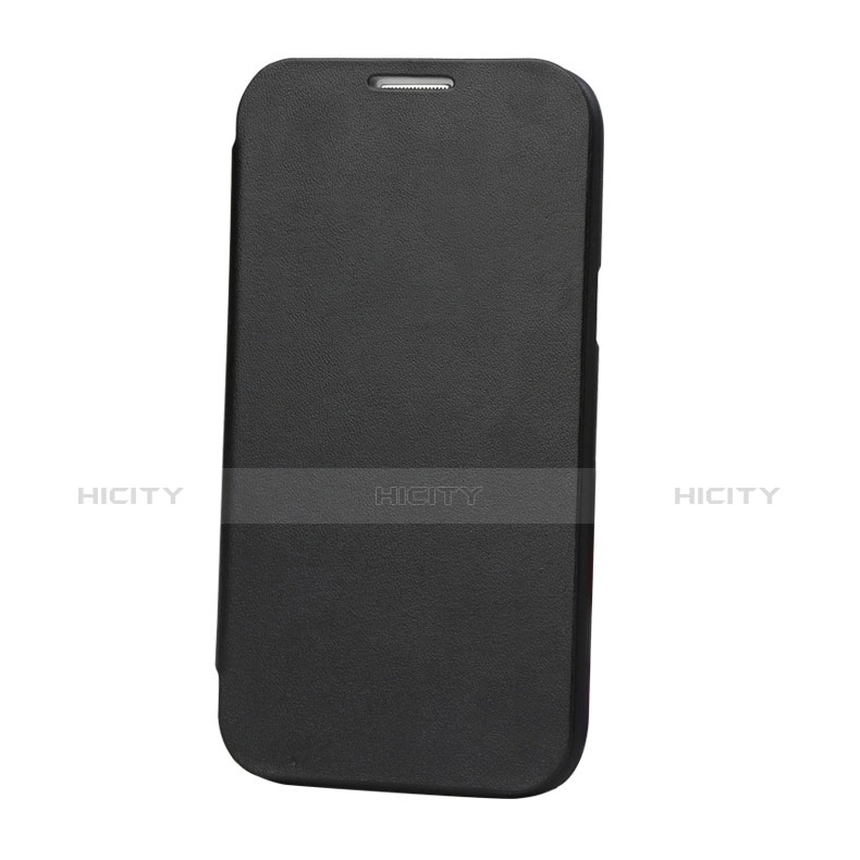 Coque Portefeuille Livre Cuir L01 pour Samsung Galaxy Note 2 N7100 N7105 Noir Plus