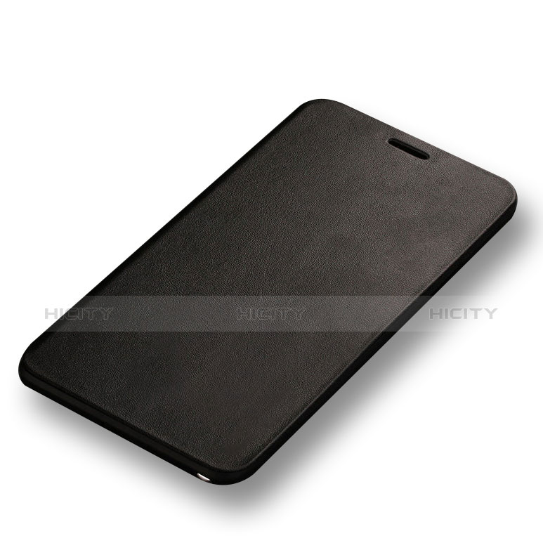 Coque Portefeuille Livre Cuir L01 pour Samsung Galaxy Note 4 SM-N910F Noir Plus