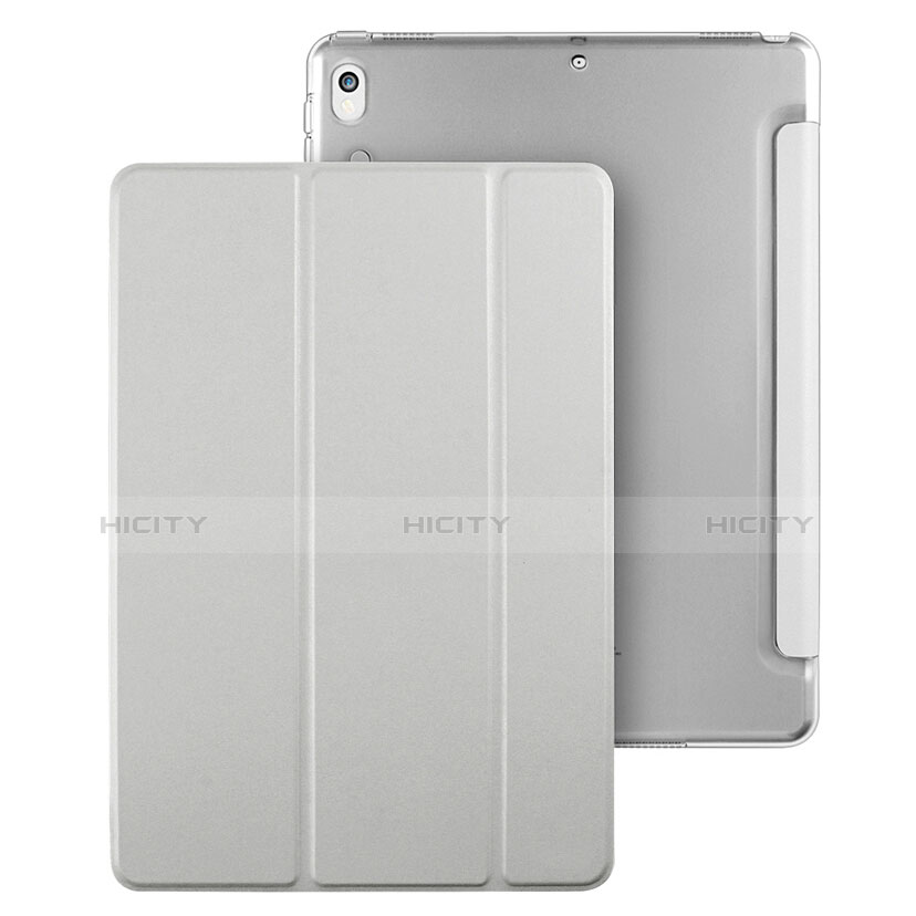 Coque Portefeuille Livre Cuir L02 pour Apple iPad Pro 10.5 Blanc Plus