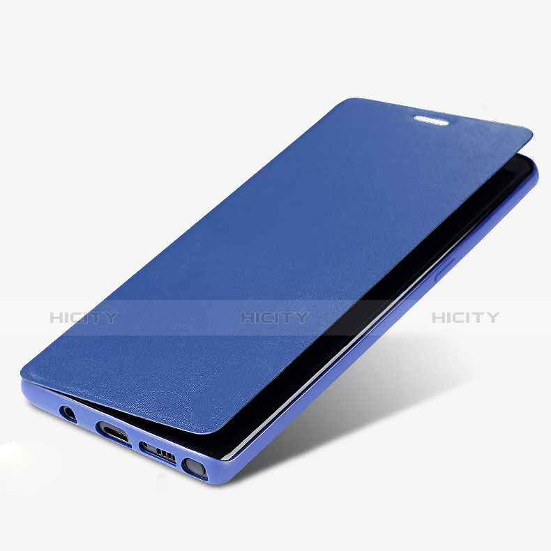 Coque Portefeuille Livre Cuir L03 pour Samsung Galaxy Note 8 Bleu Plus