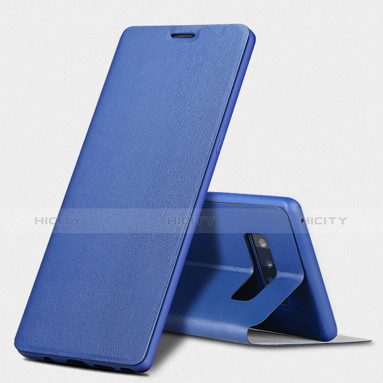 Coque Portefeuille Livre Cuir L03 pour Samsung Galaxy Note 8 Bleu Plus