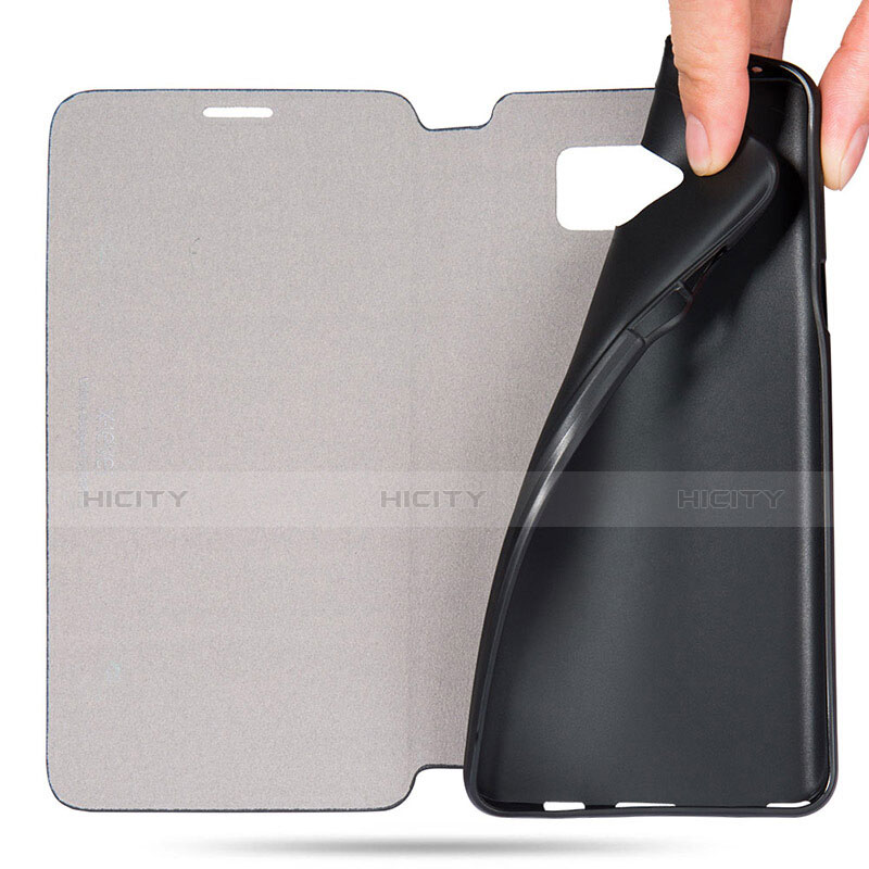Coque Portefeuille Livre Cuir L04 pour Samsung Galaxy Note 5 N9200 N920 N920F Noir Plus