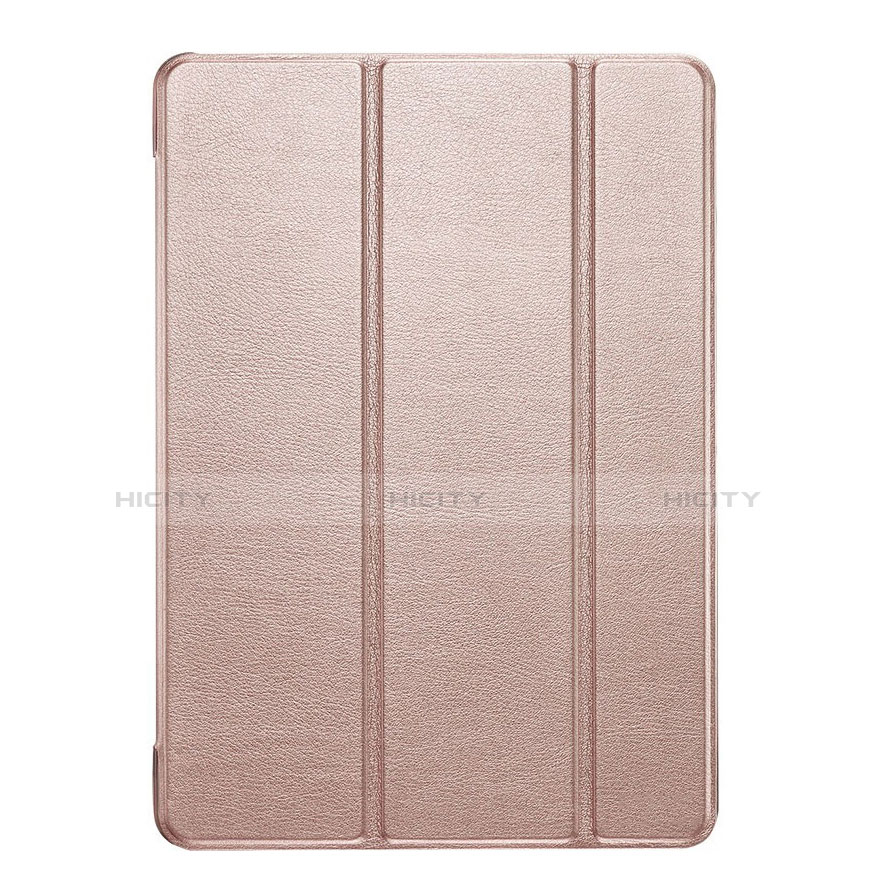 Coque Portefeuille Livre Cuir L05 pour Apple iPad Mini 2 Or Rose Plus