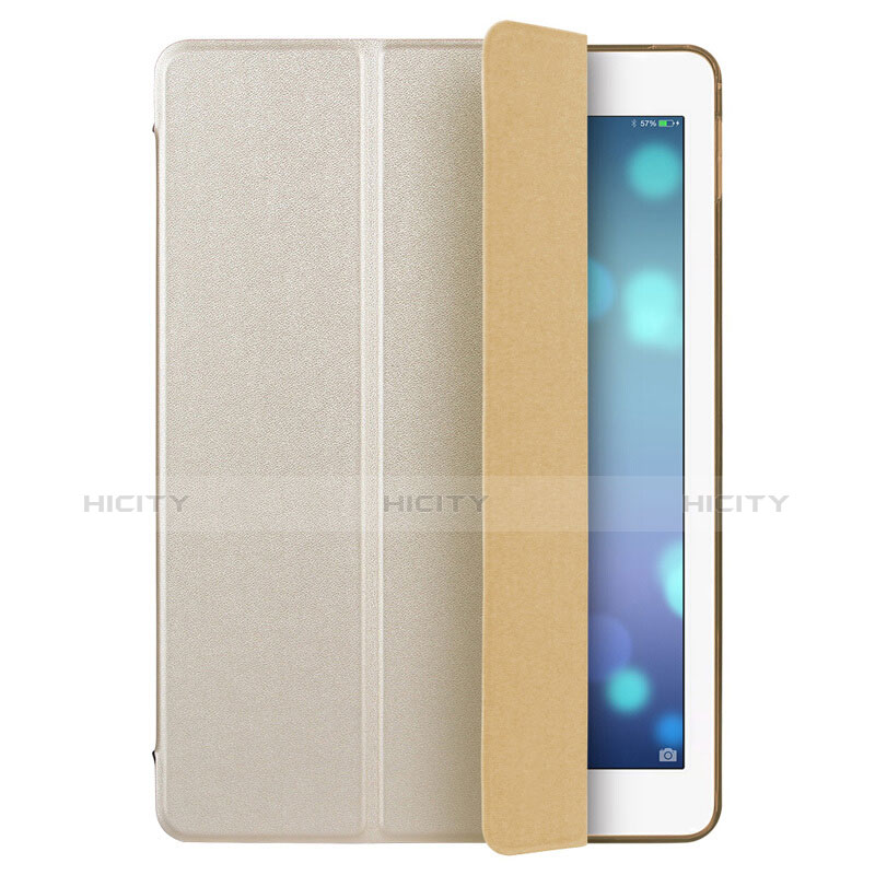 Coque Portefeuille Livre Cuir L06 pour Apple iPad Mini 2 Or Plus