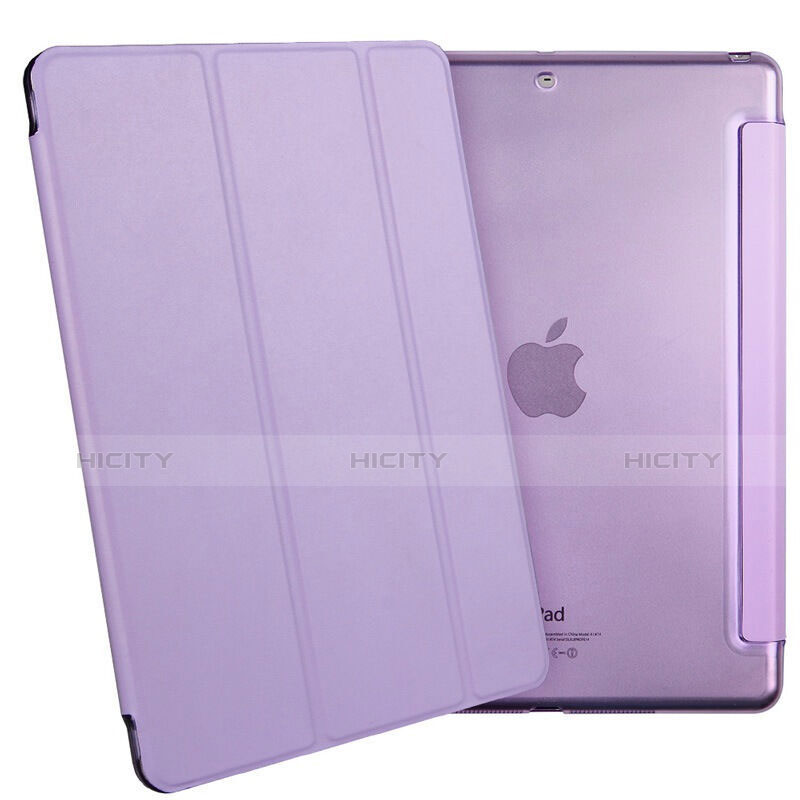 Coque Portefeuille Livre Cuir L06 pour Apple iPad Mini 2 Violet Plus