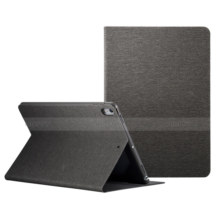 Coque Portefeuille Livre Cuir L06 pour Apple iPad Pro 10.5 Noir Plus