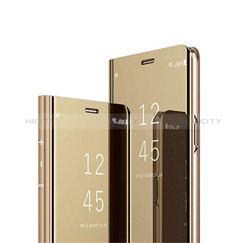 Coque Portefeuille Livre Cuir Miroir Housse Etui Clapet L01 pour Samsung Galaxy A91 Plus