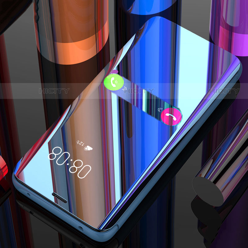 Coque Portefeuille Livre Cuir Miroir Housse Etui Clapet L02 pour OnePlus 7T Plus