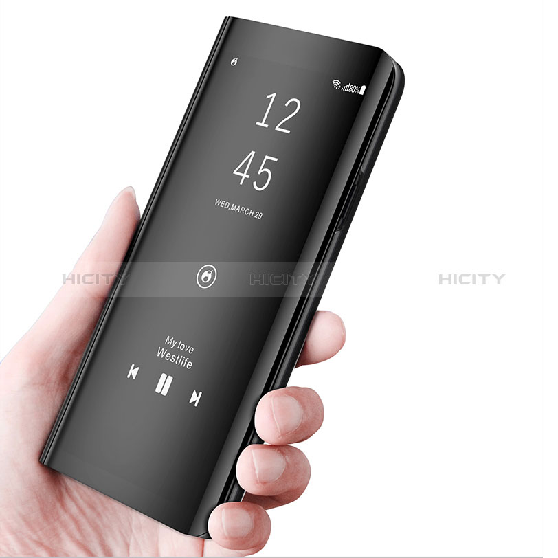 Coque Portefeuille Livre Cuir Miroir Housse Etui Clapet L02 pour Samsung Galaxy A71 5G Plus