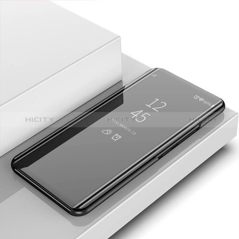 Coque Portefeuille Livre Cuir Miroir Housse Etui Clapet L02 pour Xiaomi Redmi Note 13 Pro 5G Noir Plus