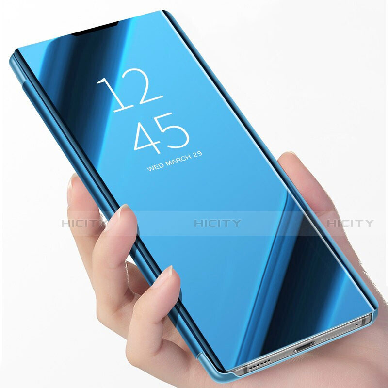 Coque Portefeuille Livre Cuir Miroir Housse Etui Clapet L03 pour Samsung Galaxy S21 5G Plus