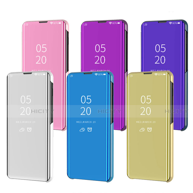 Coque Portefeuille Livre Cuir Miroir Housse Etui Clapet M01 pour Huawei Nova 5T Plus