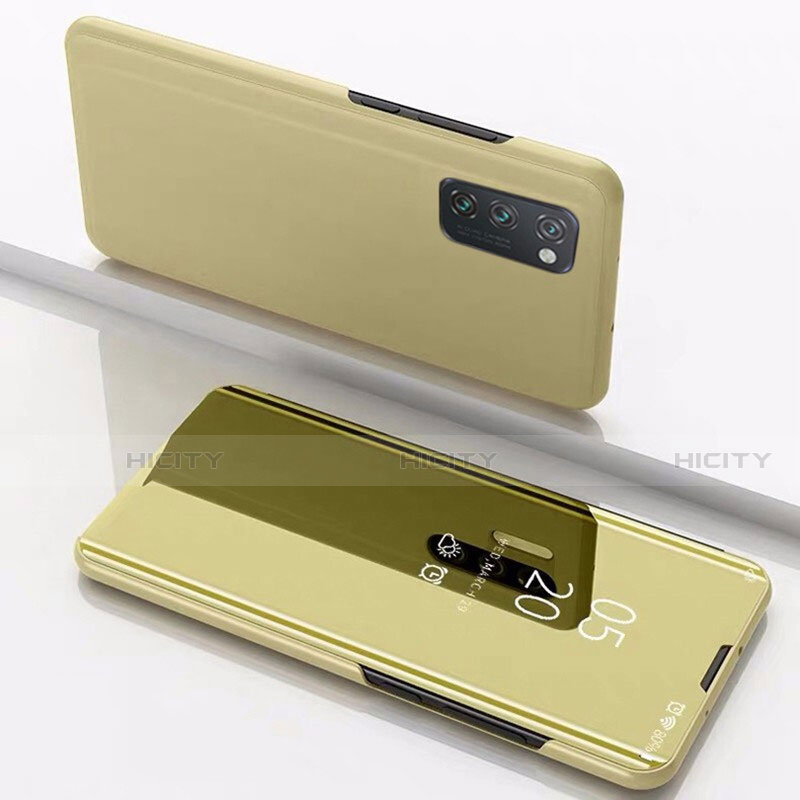 Coque Portefeuille Livre Cuir Miroir Housse Etui Clapet M02 pour Huawei Honor View 30 5G Plus