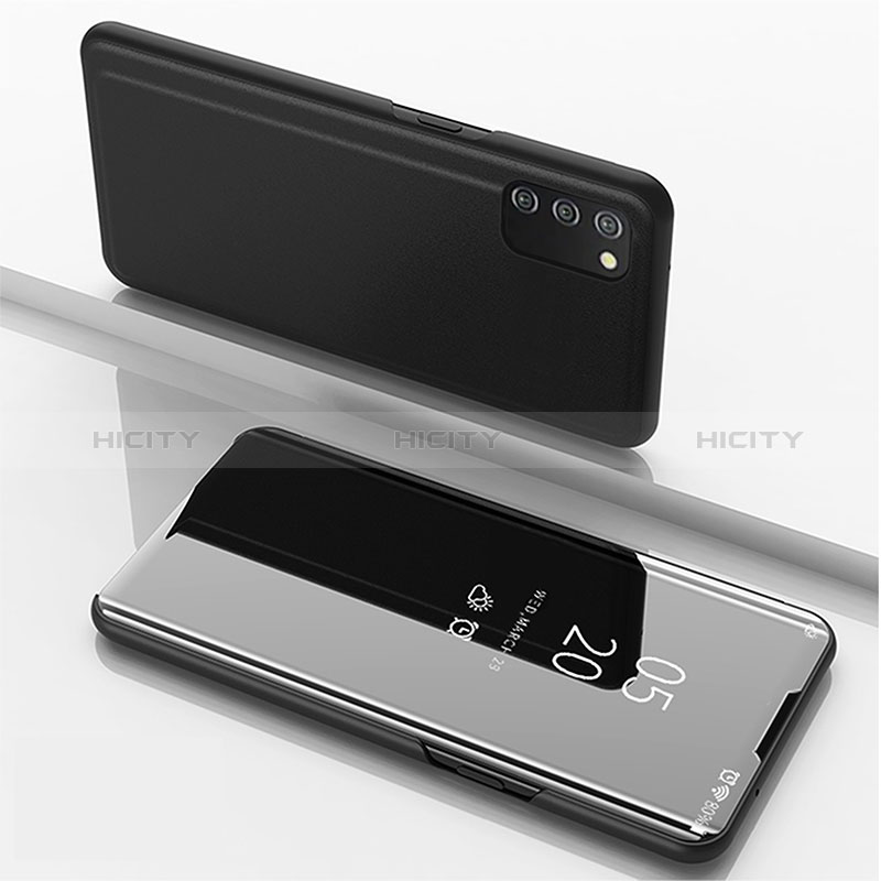 Coque Portefeuille Livre Cuir Miroir Housse Etui Clapet pour Samsung Galaxy A02s Plus