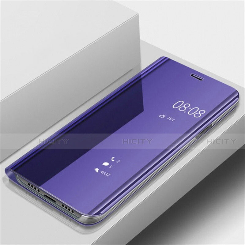 Coque Portefeuille Livre Cuir Miroir Housse Etui Clapet pour Samsung Galaxy A70 Plus