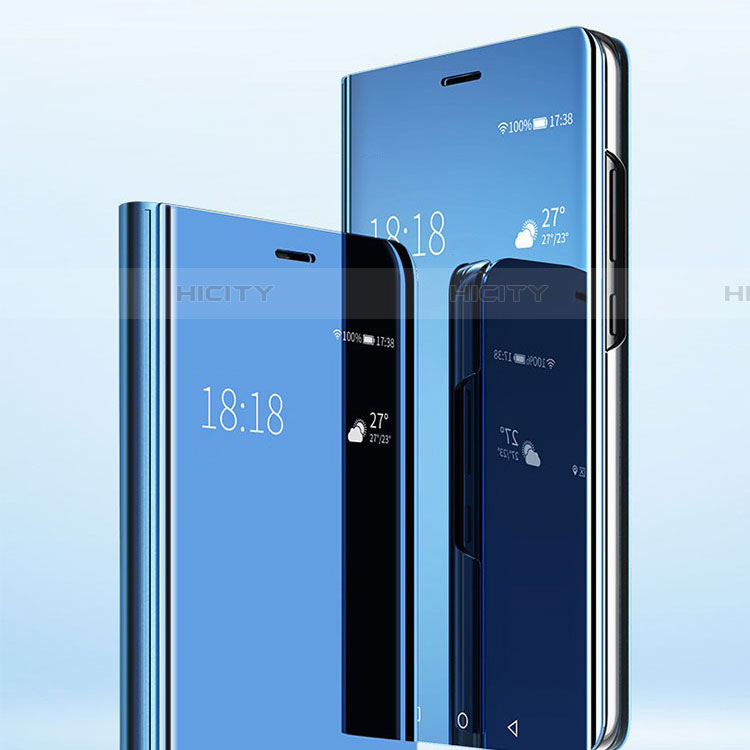 Coque Portefeuille Livre Cuir Miroir Housse Etui Clapet pour Samsung Galaxy A70S Plus