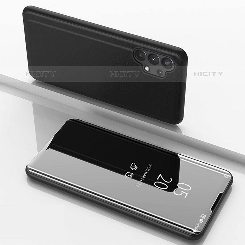 Coque Portefeuille Livre Cuir Miroir Housse Etui Clapet pour Samsung Galaxy M32 5G Plus