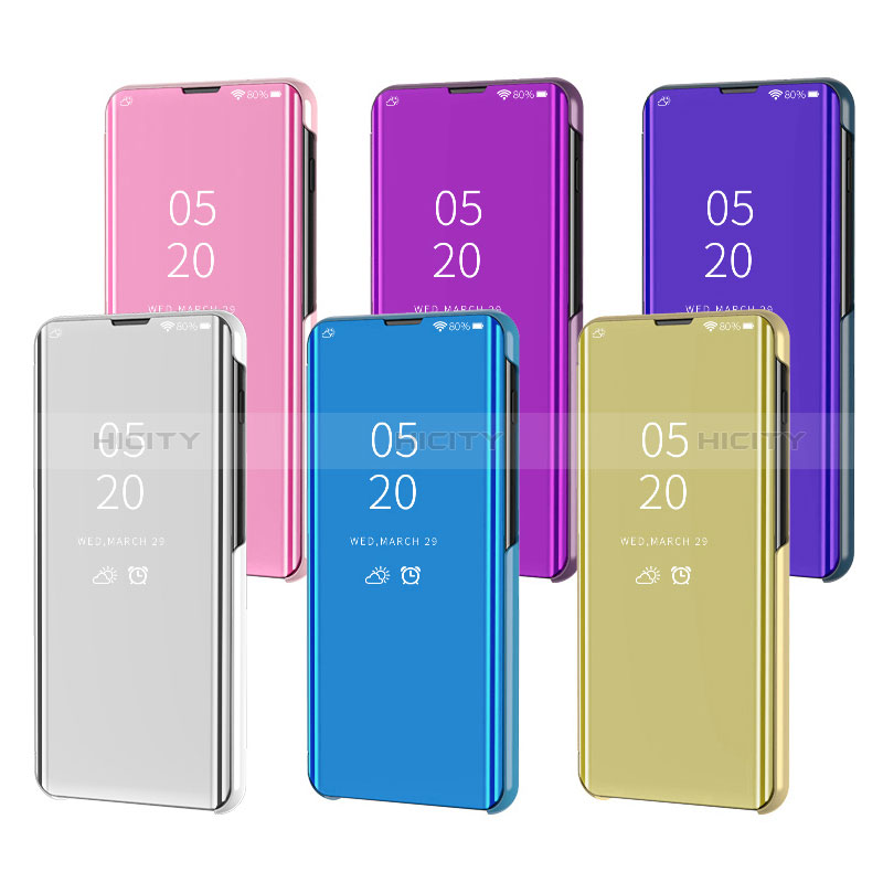 Coque Portefeuille Livre Cuir Miroir Housse Etui Clapet pour Samsung Galaxy M40 Plus