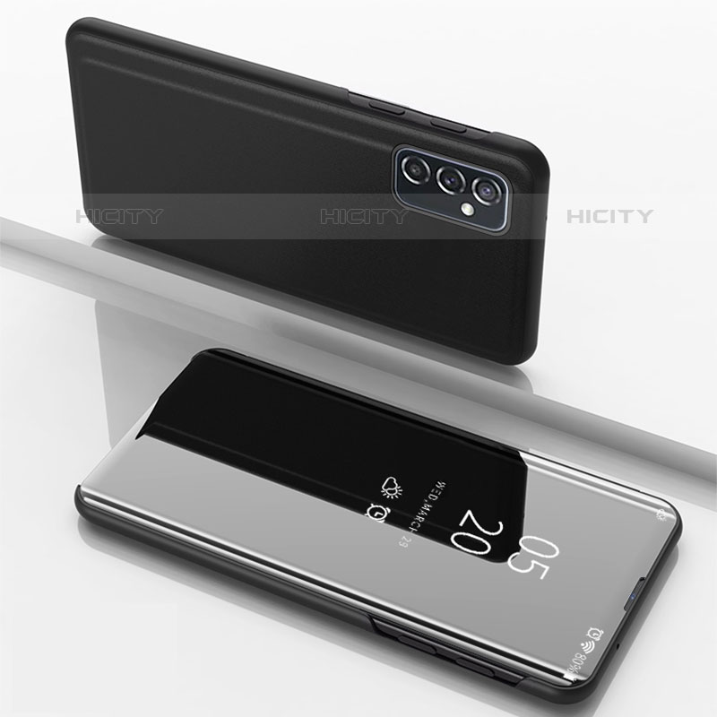 Coque Portefeuille Livre Cuir Miroir Housse Etui Clapet pour Samsung Galaxy M52 5G Plus