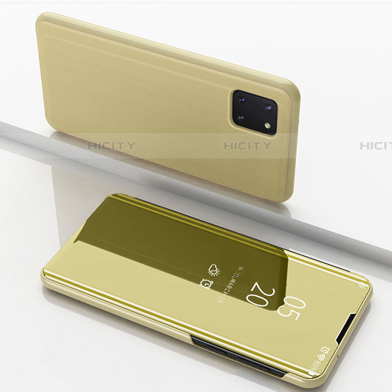 Coque Portefeuille Livre Cuir Miroir Housse Etui Clapet pour Samsung Galaxy Note 10 Lite Plus
