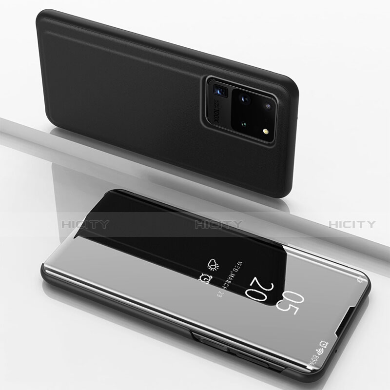Coque Portefeuille Livre Cuir Miroir Housse Etui Clapet pour Samsung Galaxy S20 Ultra 5G Plus